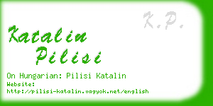 katalin pilisi business card